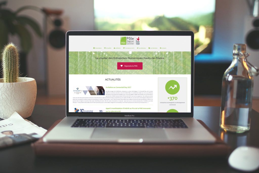 Site web Pôle Régional Numérique